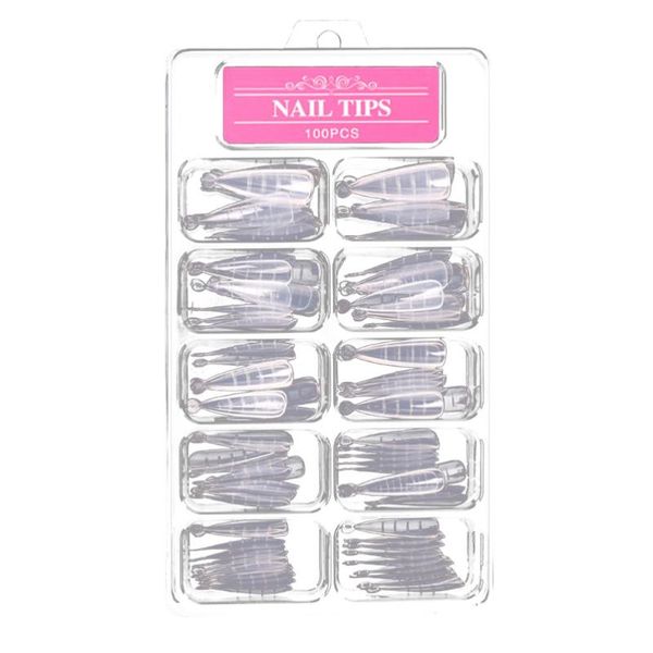 nail art decorations 100pcs practical model plate manicure tips supplies (white), Silver;gold 
nail art decorations 100pcs practical model plate manicure tips supplies (white), Silver;gold