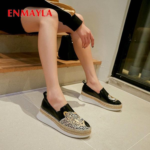 dress shoes enmayla 2021 womens wedges pumps basic slip-on round toe genuine leather leisure spring/autumn wedding size 34-39, Black
dress shoes enmayla 2021 womens wedges pumps basic slip-on round toe genuine leather leisure spring/autumn wedding size 34-39, Black