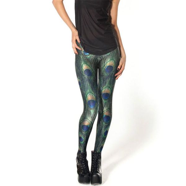 women's leggings plus size women body shape 3d peacock feather printed pants stretchy skinny high waist, Black
women's leggings plus size women body shape 3d peacock feather printed pants stretchy skinny high waist, Black