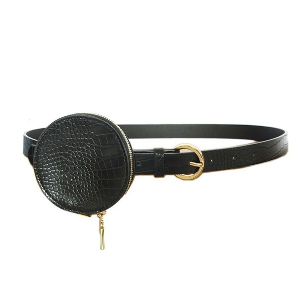 new women's belt women's decorative crocodile imitation leather thin belt fashion versatile waist bag, Black;brown
new women's belt women's decorative crocodile imitation leather thin belt fashion versatile waist bag, Black;brown