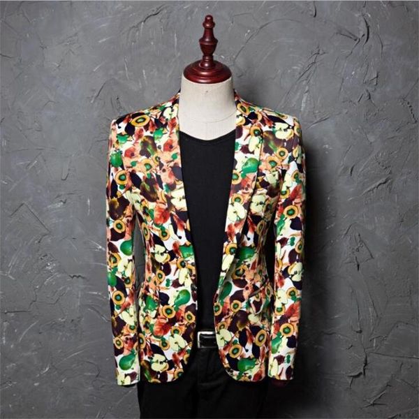 men's suits & blazers printed suit casual jacket po studio host hair stylist flower stage dress chaquetas y americanas ropa de hombre, White;black
men's suits & blazers printed suit casual jacket po studio host hair stylist flower stage dress chaquetas y americanas ropa de hombre, White;black