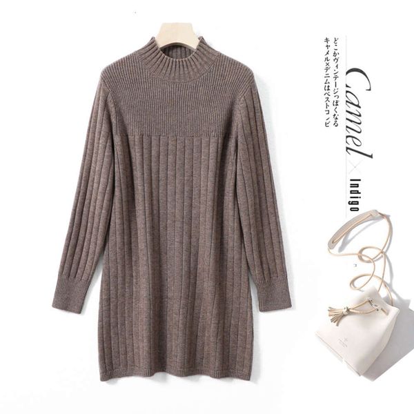 new women's pullover in autumn winter, loose and versatile, half high collar, medium length m7051, White;black
new women's pullover in autumn winter, loose and versatile, half high collar, medium length m7051, White;black