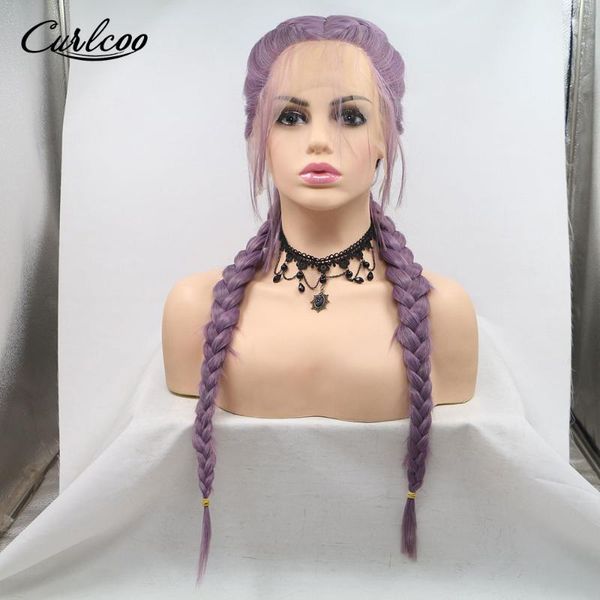 synthetic wigs 26"twist double braided lace front ombre purple hair middle parting heat resistant for black women curlcoo
synthetic wigs 26"twist double braided lace front ombre purple hair middle parting heat resistant for black women curlcoo