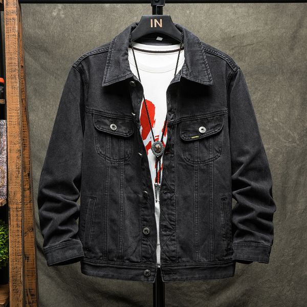 2021 new autumn back printing men's vintage denim jacket fashion casual jeasn coat male brand clothing cb8j, Black;brown
2021 new autumn back printing men's vintage denim jacket fashion casual jeasn coat male brand clothing cb8j, Black;brown