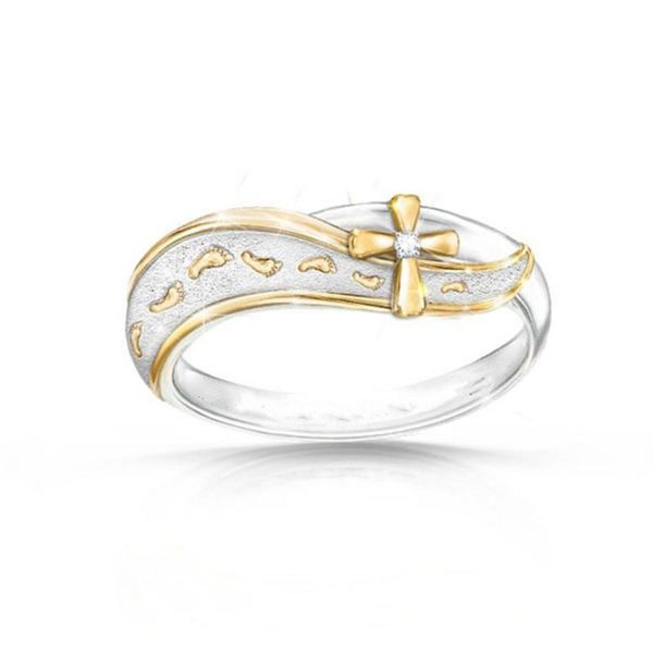 cluster rings ztlxy footprints frosted cross ring for men woman silver gold color, Golden;silver
cluster rings ztlxy footprints frosted cross ring for men woman silver gold color, Golden;silver