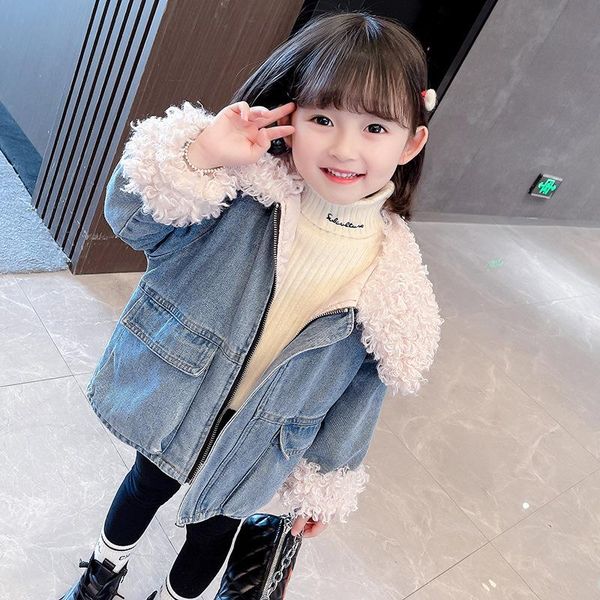 jackets girls coat jacket thicken plus velvet 2021 jean winter autumn cotton outerwear children's cloth, Blue;gray
jackets girls coat jacket thicken plus velvet 2021 jean winter autumn cotton outerwear children's cloth, Blue;gray
