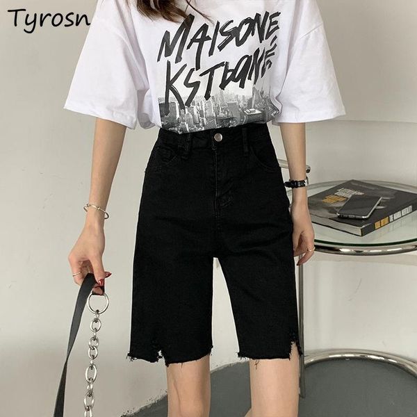 women's shorts women black straight trousers design high waist all-match summer chic korean fashion streetwear students elegant simple, White;black
women's shorts women black straight trousers design high waist all-match summer chic korean fashion streetwear students elegant simple, White;black