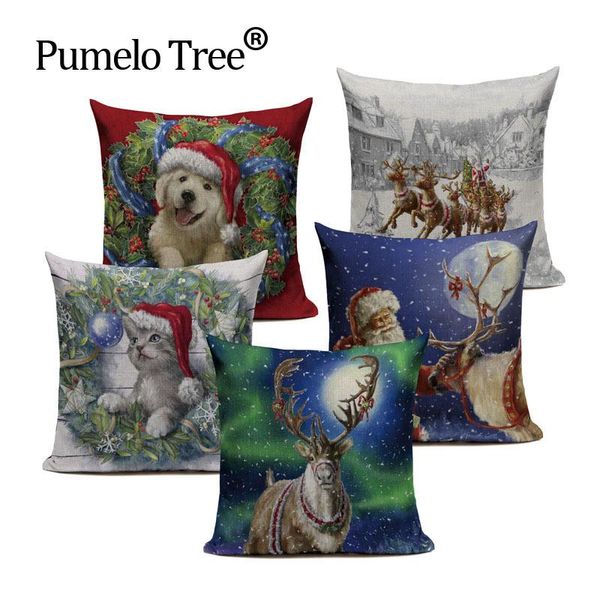 cushion/decorative pillow dog christmas cushion covers for sofa comfortable santa claus printed pillowcases cotton decorative beach drop
cushion/decorative pillow dog christmas cushion covers for sofa comfortable santa claus printed pillowcases cotton decorative beach drop