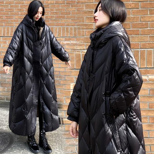 women's down & parkas 2021 women winter x-long glossy jacket hooded parka black thick 90% white duck coat windproof female snow outwear
women's down & parkas 2021 women winter x-long glossy jacket hooded parka black thick 90% white duck coat windproof female snow outwear