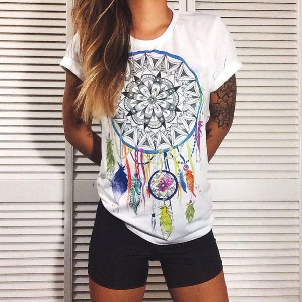 women's t-shirt fashionable personality shirt heap sale cotton black and white pattern loose
women's t-shirt fashionable personality shirt heap sale cotton black and white pattern loose