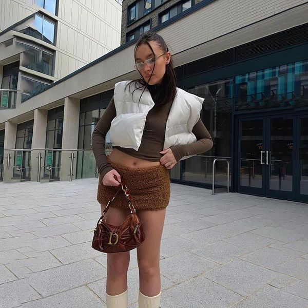 women's vests parkas 2021 winter coat women puffer jacket down vest o-neck zip up ladies clothes solid trendy fashion street style, Black;white
women's vests parkas 2021 winter coat women puffer jacket down vest o-neck zip up ladies clothes solid trendy fashion street style, Black;white