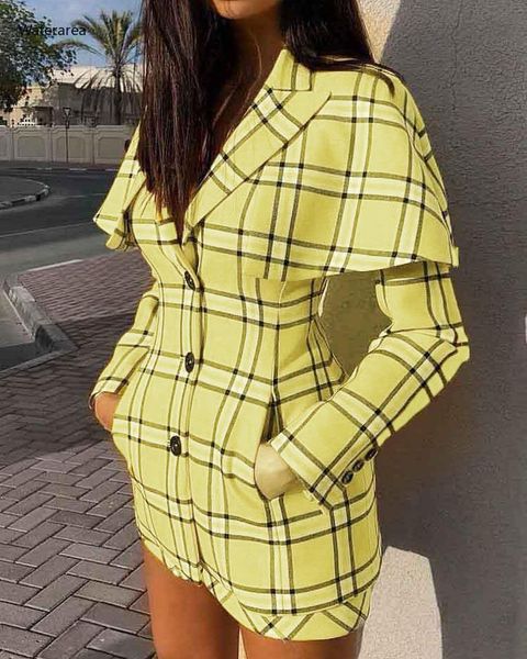 casual dresses 2021 autumn plus-size women notched full sleeve grid printed single-breasted blazer dress mini pencil office lady xhp0048, Black;gray
casual dresses 2021 autumn plus-size women notched full sleeve grid printed single-breasted blazer dress mini pencil office lady xhp0048, Black;gray