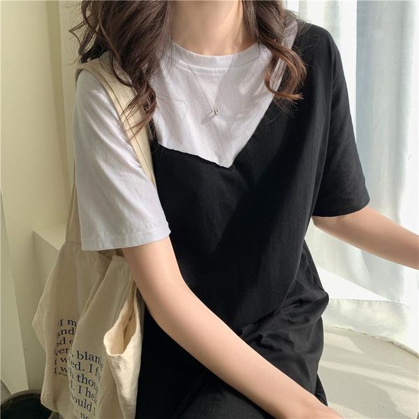 women's t-shirt 100% cotton 3 sizes -xl black white basic loose long design summer patckwork o-neck short sleeve women t-shirts
women's t-shirt 100% cotton 3 sizes -xl black white basic loose long design summer patckwork o-neck short sleeve women t-shirts