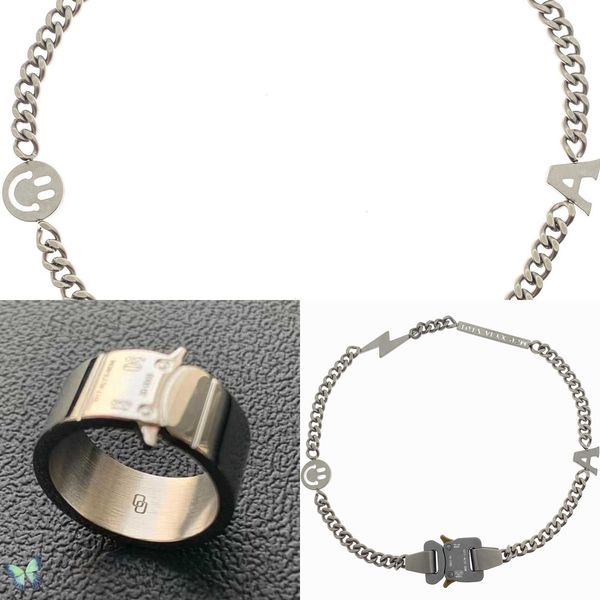 alyx 1017 9sm necklace men women black grey alyx stainless steel necklace chains necklaces q0809, Silver
alyx 1017 9sm necklace men women black grey alyx stainless steel necklace chains necklaces q0809, Silver