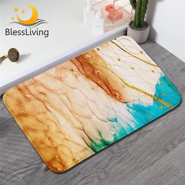 blessliving marble texture carpet liquid golden soft rug alcohol ink floor mat absorbent watercolor doormat for bathroom 40x60cm
blessliving marble texture carpet liquid golden soft rug alcohol ink floor mat absorbent watercolor doormat for bathroom 40x60cm