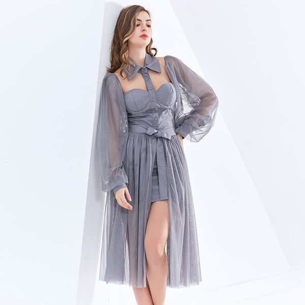 elegant two piece set for women lapel lantern sleeve backless shirt high waist ruched skirt female sets 2021 autumn, White
elegant two piece set for women lapel lantern sleeve backless shirt high waist ruched skirt female sets 2021 autumn, White