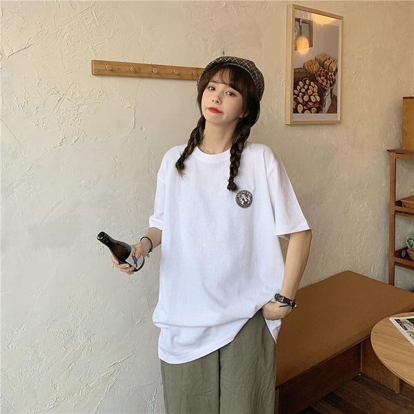 women's t-shirt summer 2021 white internet celebrity short sleeve female harajuku korean style loose all-match mid-length
women's t-shirt summer 2021 white internet celebrity short sleeve female harajuku korean style loose all-match mid-length