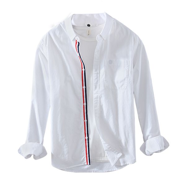 2021 new shirts long casual smart sleeve 100% cotton solid turn-down male collar fashion trendy clothes 81qs, White
2021 new shirts long casual smart sleeve 100% cotton solid turn-down male collar fashion trendy clothes 81qs, White