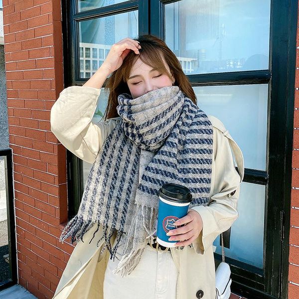 scarves women plaid scarf winter pashmina shawls cashmere 2021 thick wraps lady tassel bufanda luxury blanket neck echarpe, Blue;gray
scarves women plaid scarf winter pashmina shawls cashmere 2021 thick wraps lady tassel bufanda luxury blanket neck echarpe, Blue;gray