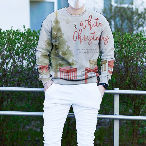 men's christmas 3d long sleeve sleeveless sweater small clear christmas tree pattern clothing, White;black
men's christmas 3d long sleeve sleeveless sweater small clear christmas tree pattern clothing, White;black
