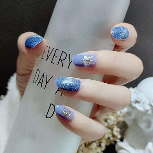false nails 2021 24pcs blue nail patch small fresh style glue type removable mid length paragraph manicure save time, Red;gold
false nails 2021 24pcs blue nail patch small fresh style glue type removable mid length paragraph manicure save time, Red;gold