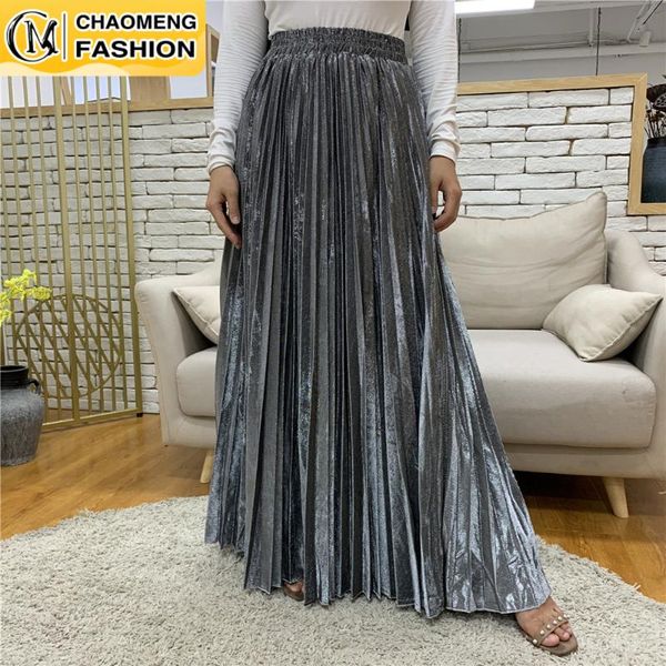 ethnic clothing arrival women elegant satin pleated autumn winter fashion party office solid color high waist muslim long chic maxi skirt, Red
ethnic clothing arrival women elegant satin pleated autumn winter fashion party office solid color high waist muslim long chic maxi skirt, Red