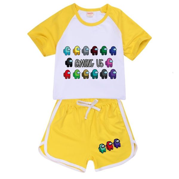 among us kids clothing summer t-shirt shorts casual sports fashionable cotton boy short-sleeved toddler girl two-piece suit, White
among us kids clothing summer t-shirt shorts casual sports fashionable cotton boy short-sleeved toddler girl two-piece suit, White