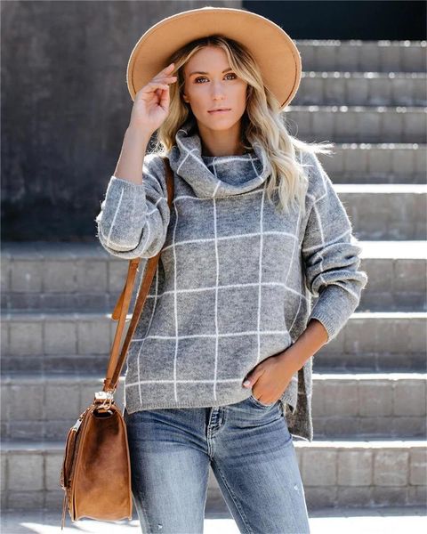 women's sweaters plaid turtleneck sweater women batwing long sleeve knitted ladies asymmetrical autumn winter pullover oversized clothe, White;black
women's sweaters plaid turtleneck sweater women batwing long sleeve knitted ladies asymmetrical autumn winter pullover oversized clothe, White;black
