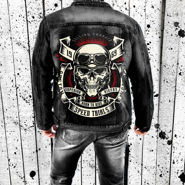 men's jackets hip-hop personality skull print denim jacket men women streetwear fashion trend cotton punk coats, Black;brown
men's jackets hip-hop personality skull print denim jacket men women streetwear fashion trend cotton punk coats, Black;brown
