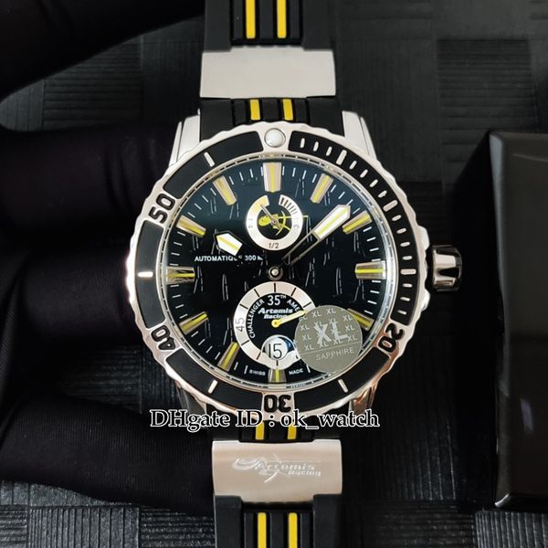 new diver 266-10-3/92 automatic mens watch black dial date rubber strap 43mm gents business watches 8 colors, Slivery;brown
new diver 266-10-3/92 automatic mens watch black dial date rubber strap 43mm gents business watches 8 colors, Slivery;brown