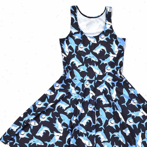 drop ship new dress girls slim women dress digital print submarine shark jump dress summer sleeveless beach vestidos, Black;gray
drop ship new dress girls slim women dress digital print submarine shark jump dress summer sleeveless beach vestidos, Black;gray