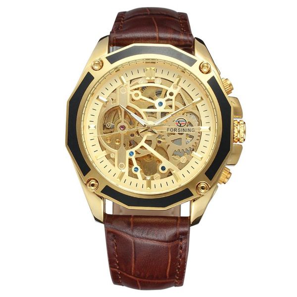 wristwatches forsining skeleton mechanical watch luxury men black waterproof fashion casual military brand sports watches, Slivery;brown
wristwatches forsining skeleton mechanical watch luxury men black waterproof fashion casual military brand sports watches, Slivery;brown