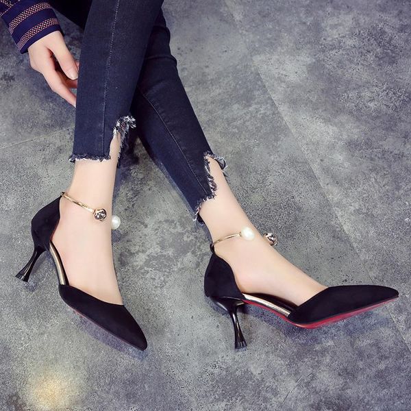 dress shoes cool slippers casual women fashion students' suede high heels thick 2021 spring ladies sandals, Black
dress shoes cool slippers casual women fashion students' suede high heels thick 2021 spring ladies sandals, Black