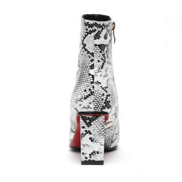 dress shoes print snake women ankle boots zip pointed toe footwear thick high heels female boot party winter dvbc, Black
dress shoes print snake women ankle boots zip pointed toe footwear thick high heels female boot party winter dvbc, Black