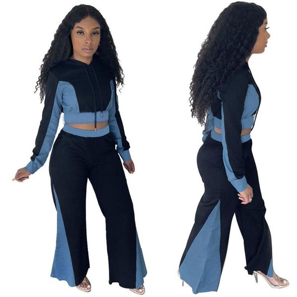 women's two piece pants wuhe women patchwork outfits full sleeve hooded sweatshirt + leisure wide leg sports jogger fall tracksuits, White
women's two piece pants wuhe women patchwork outfits full sleeve hooded sweatshirt + leisure wide leg sports jogger fall tracksuits, White