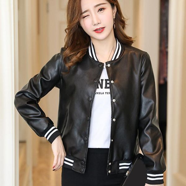 women's jackets woman faux leather casual cool women motorcycle outerwear harajuku short style lady streetwear coat chic pu, Black;brown
women's jackets woman faux leather casual cool women motorcycle outerwear harajuku short style lady streetwear coat chic pu, Black;brown