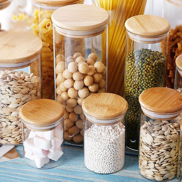 storage bottles & jars high borosilicate glass sealed wholesale bamboo lid tea transparent candy
storage bottles & jars high borosilicate glass sealed wholesale bamboo lid tea transparent candy