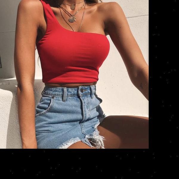 women lady female one shoulder crop sleeveless t shirt tank summer beach vest bare midriff summer fashion clothe, White
women lady female one shoulder crop sleeveless t shirt tank summer beach vest bare midriff summer fashion clothe, White