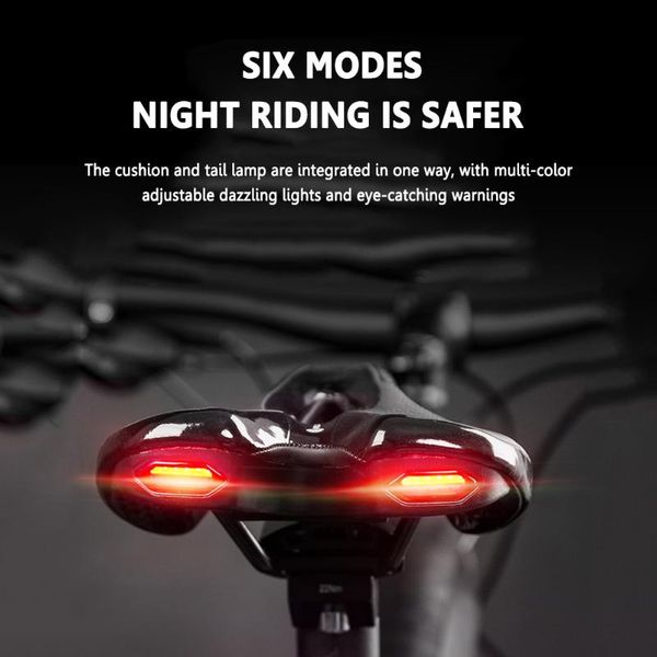 bike saddles durable bicycle saddle with usb charging light mountain road seat cushion warning lights outdoor cycling supplies
bike saddles durable bicycle saddle with usb charging light mountain road seat cushion warning lights outdoor cycling supplies