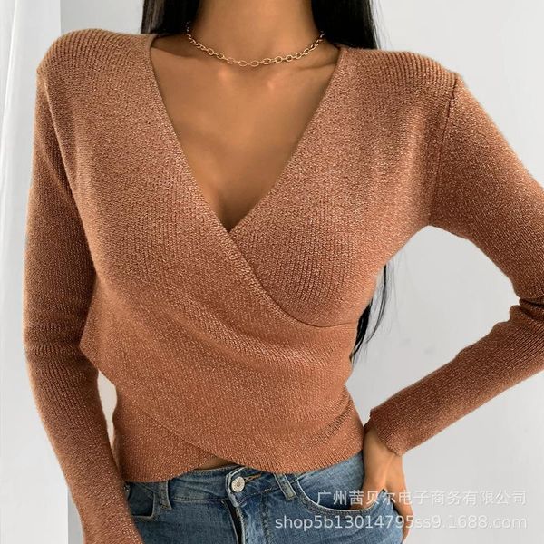wepbel women's casual women spring winter clothing v-neck long sleeve sweater pullover solid color fashion, White;black
wepbel women's casual women spring winter clothing v-neck long sleeve sweater pullover solid color fashion, White;black