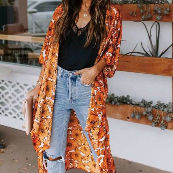 2021 summer beach dress swimwear women beach cover up cardigan coat casual printing swim robe short sleeve mid-length, White
2021 summer beach dress swimwear women beach cover up cardigan coat casual printing swim robe short sleeve mid-length, White