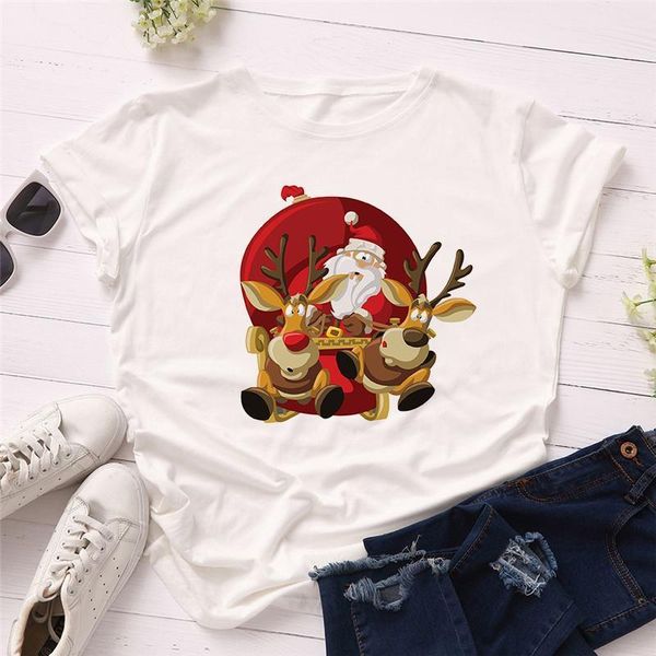 2021 christmas t shirt short sleeve casual white girls ladies cartoon elk print girls tee women clothes t-shirts
2021 christmas t shirt short sleeve casual white girls ladies cartoon elk print girls tee women clothes t-shirts