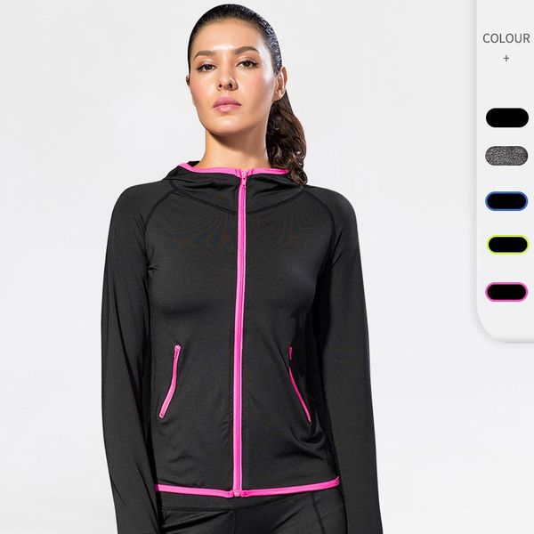 yoga outfit women's autumn and winter sports jacket, fitness training running, color matching zipper hoodie quick-drying jacket 8003
yoga outfit women's autumn and winter sports jacket, fitness training running, color matching zipper hoodie quick-drying jacket 8003