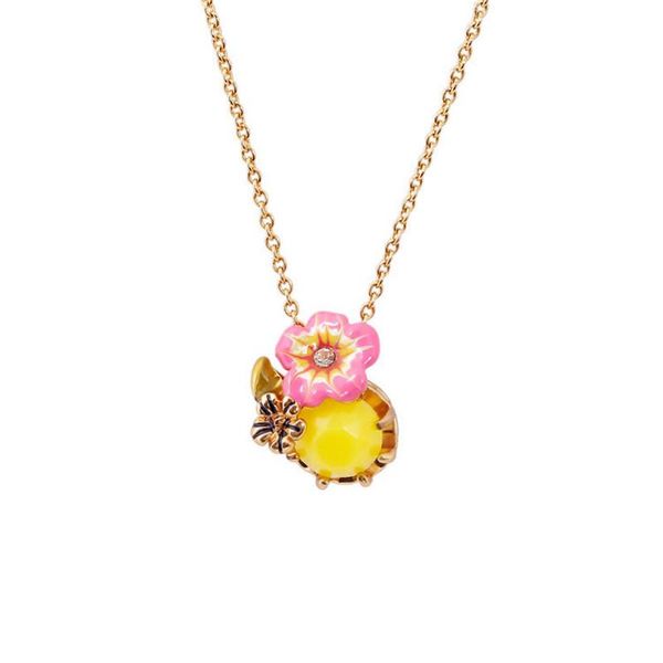 pendant necklaces european and american personality enamel glaze necklace fashion jewelry small flower yellow with tail chain, Silver
pendant necklaces european and american personality enamel glaze necklace fashion jewelry small flower yellow with tail chain, Silver