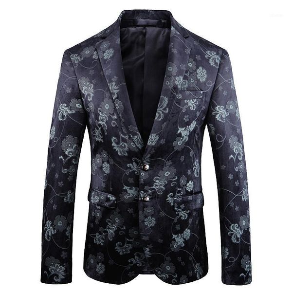 men's suits & blazers 2021 autumn floral blazer men slim fit suit jacket fashion casual man groom singer costume formal evening, White;black
men's suits & blazers 2021 autumn floral blazer men slim fit suit jacket fashion casual man groom singer costume formal evening, White;black
