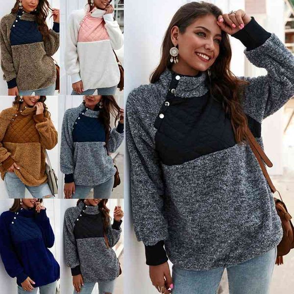 women patchwork pullover hoodies long sleeve zipper sherpa sweatshirt soft fleece outwear autumn and winter hoodie coat ljja3060, Black
women patchwork pullover hoodies long sleeve zipper sherpa sweatshirt soft fleece outwear autumn and winter hoodie coat ljja3060, Black