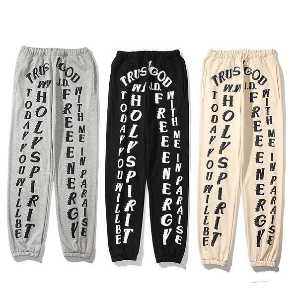2021 new kanye sunday service sweatpants holy spirit jogger drawstring pants men women cotton fleece trousers 461i, Black
2021 new kanye sunday service sweatpants holy spirit jogger drawstring pants men women cotton fleece trousers 461i, Black