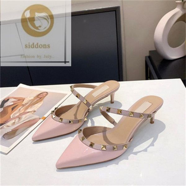 sandals rivet pointed and slippers women's outer wear 2021 leather stiletto high heels ins tide, Black
sandals rivet pointed and slippers women's outer wear 2021 leather stiletto high heels ins tide, Black