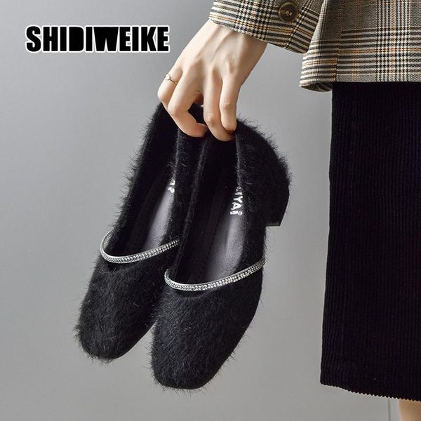 dress shoes women's white fur 2021 woman velvet mink hair roll-up ladies fashion slip on flock square toe party high heels va271, Black
dress shoes women's white fur 2021 woman velvet mink hair roll-up ladies fashion slip on flock square toe party high heels va271, Black