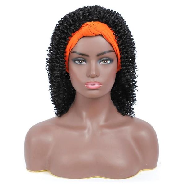 synthetic wigs dai weier african turban wig wrp and linked headband box braids head wrap, Black
synthetic wigs dai weier african turban wig wrp and linked headband box braids head wrap, Black